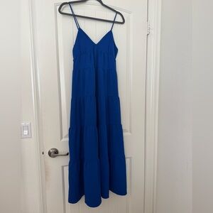 NWT Monteau Blue Adjustable Spaghetti Strap Sundress